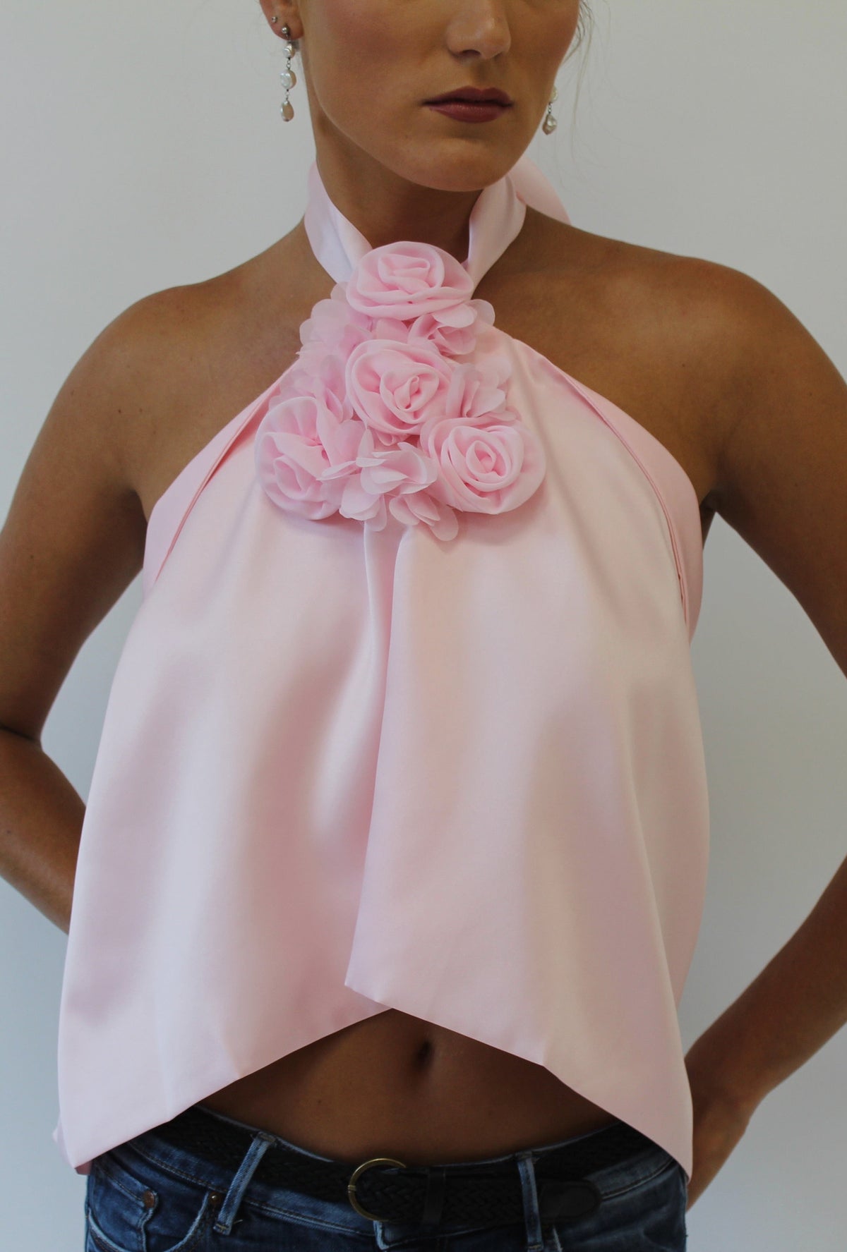 Raspberry Croissant Top